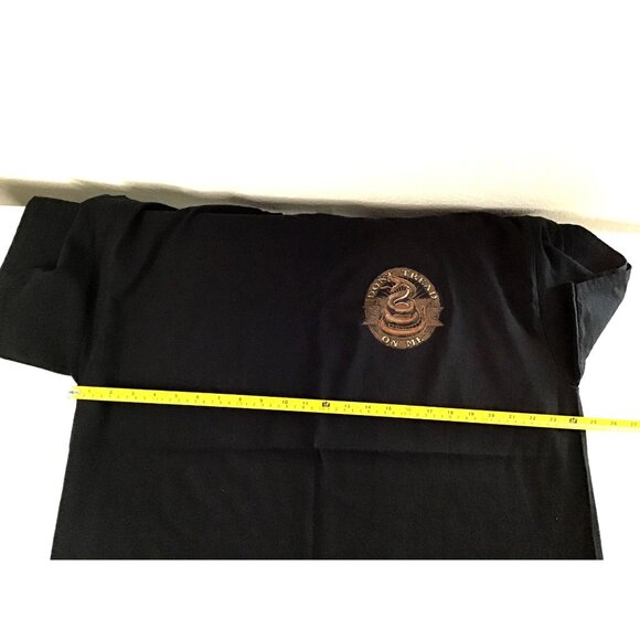 GILDAN- MENS BLACK GRAPHIC SHORT SLEEVE COTTON T-SHIRT SIZE 2XL - Picture 5 of 6